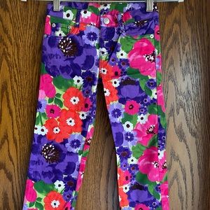 Girls Gymboree floral pants, girls size 7